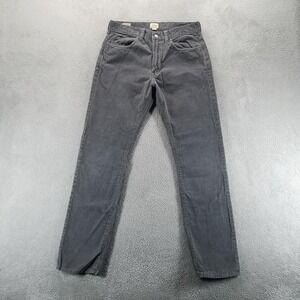J Crew Pants Mens 30x32 Gray Straight 1040 Slim Corduroy Trousers Office